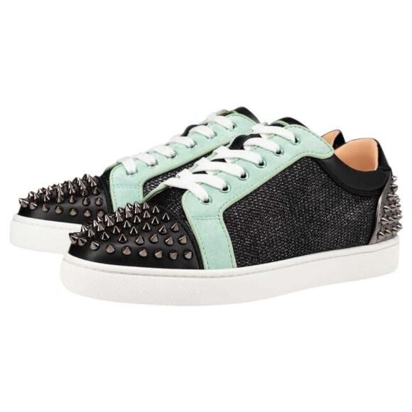 Christian Louboutin Seavaste 2 Orlato Spiked Low Top Sneaker Multi 39.5 NEW - Picture 1 of 16